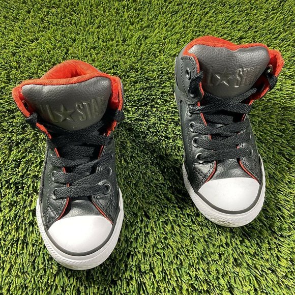 Converse Kids Sneakers - Black and Red - Picture 1 of 7